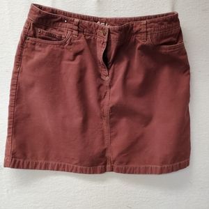 Boden rust colored skirt